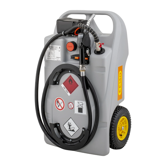CEMO Dieseltrolley 100 Liter, fahrbarer Kraftstoffbehälter aus Polyethylen