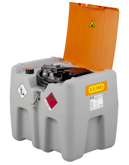 CEMO DT-Mobil Easy 210 Liter Mobiler Dieseltank; kompakter Transportbehälter aus hochwertigem Polyethylen für die effiziente Betankung von Kleingeräten.