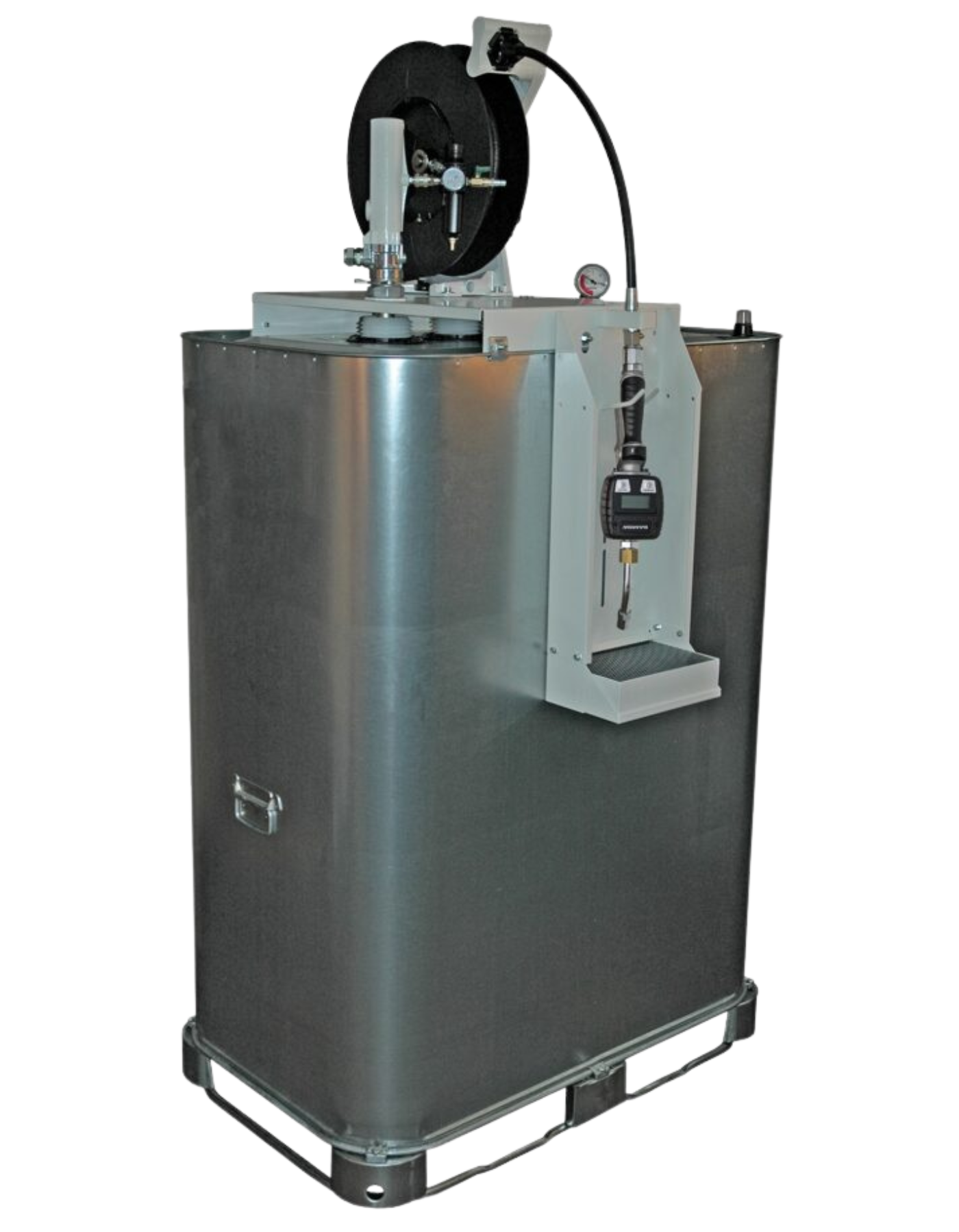 SAMOA Frischölanlage 1000 Liter doppelwandig mit DP 3:1 Druckluftpumpe und Zähler