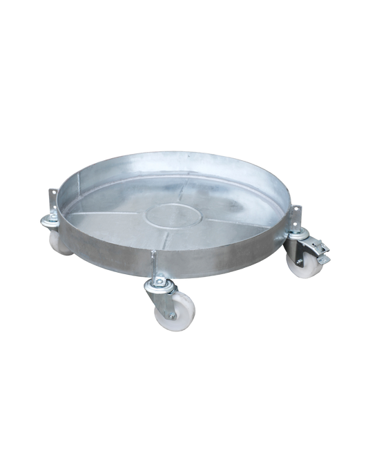 Bauer Südlohn Fass-Rollwagen feuerverzinkt mit Lenkrollen für 200 Liter Fässer