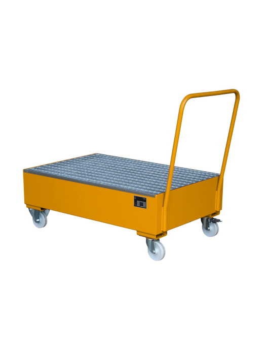 Mobile Auffangwanne Typ 2020 von Bauer Südlohn fahrbar für vier 200 Liter Fässer