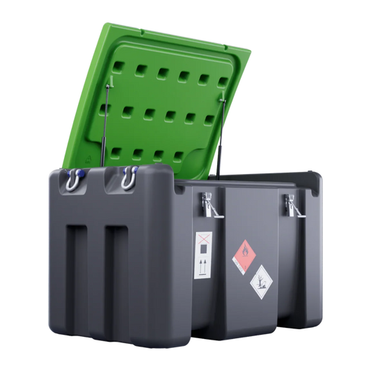 Kingspan TruckMaster® 440 Liter Seitenansicht offene Kappe