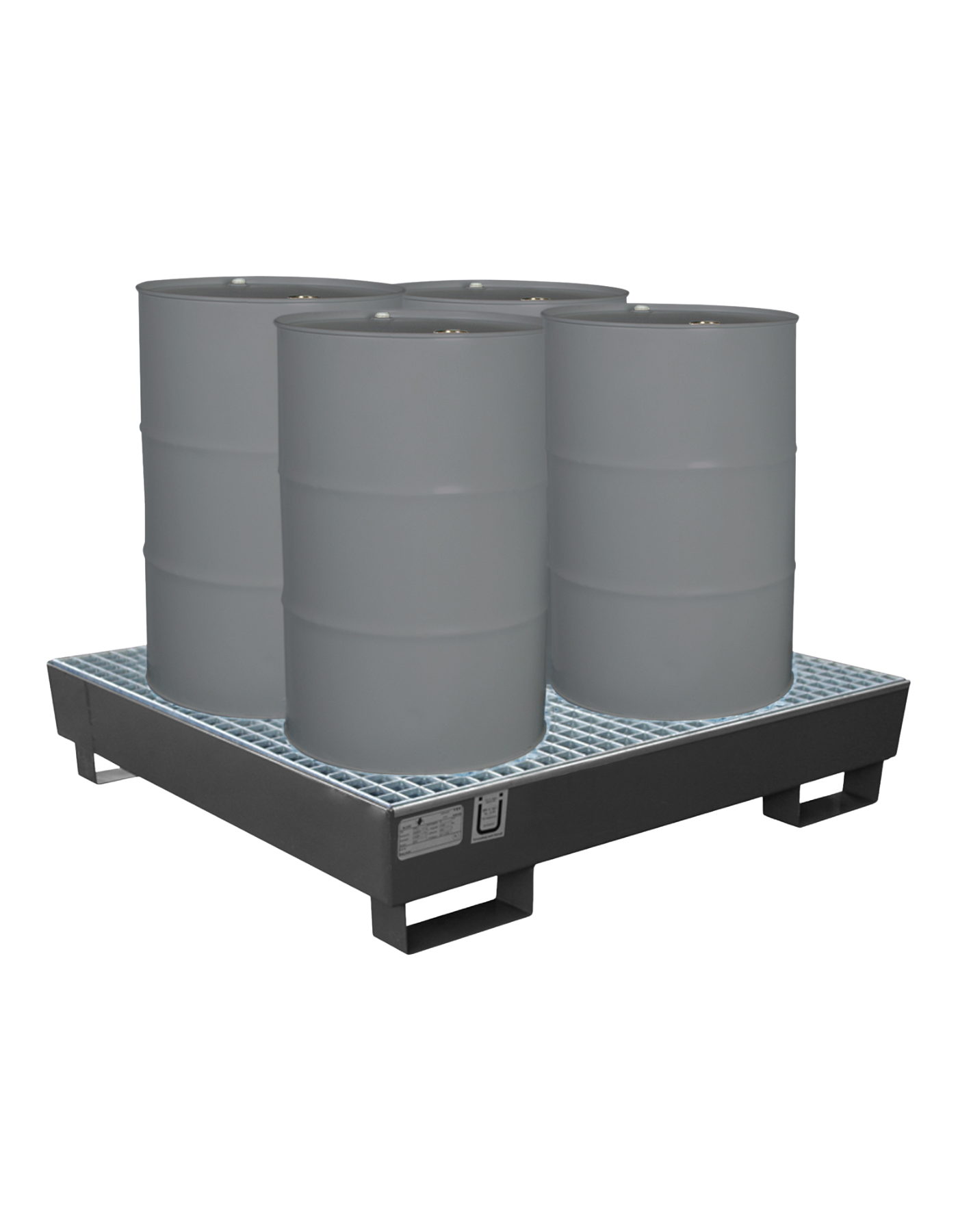 Ölauffangwanne für 4x 200 Liter Fässer