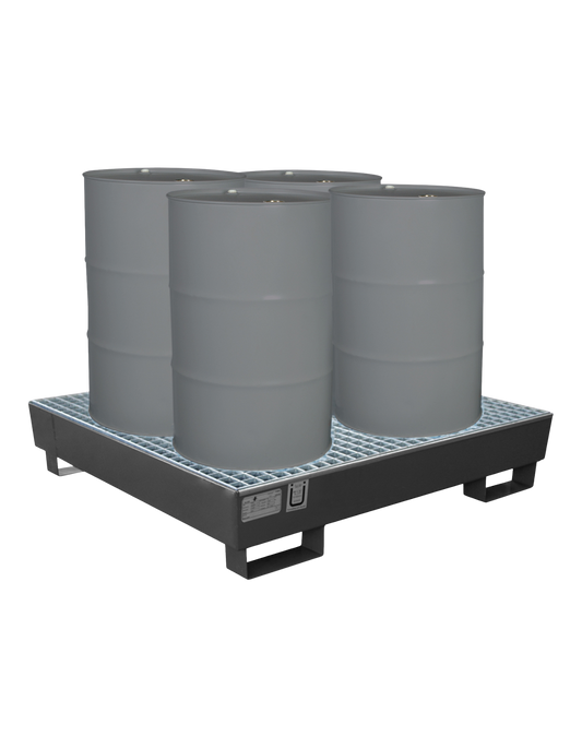 Ölauffangwanne für 4x 200 Liter Fässer