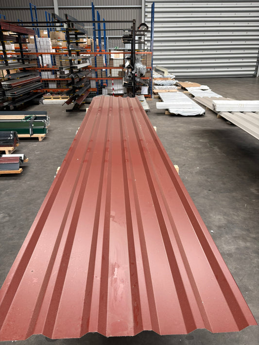 Trapezblech rotbraun 3a Qualität – Restposten Dach & Wand