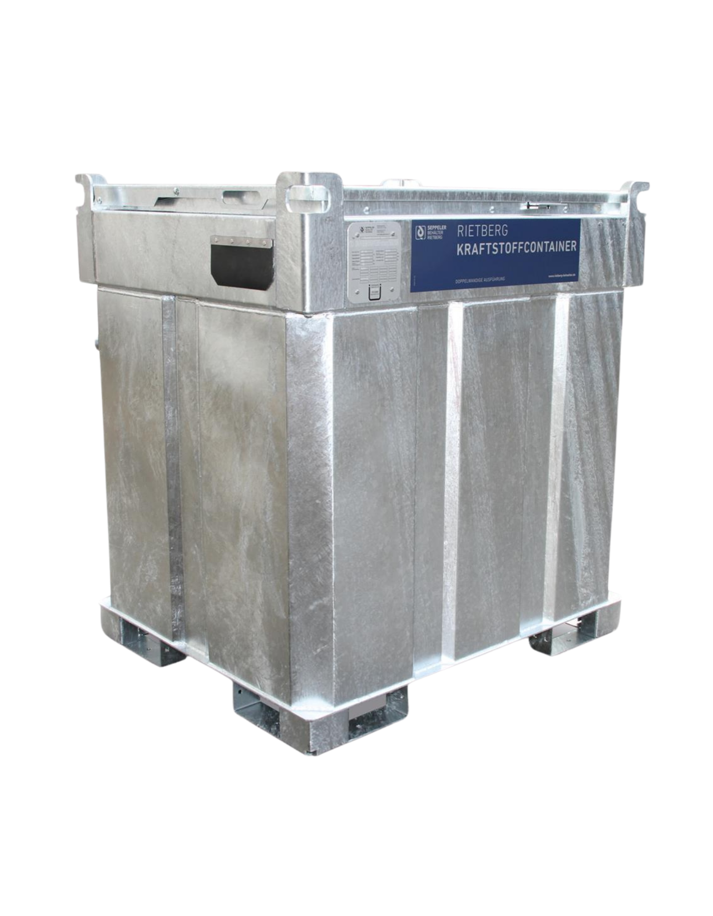 Rietberg QUADRO-D Kraftstoffcontainer mit slbstansaugender Motorpumpe; zeitlich unbefristete UN-Zulassung als IBC für den Transport auf der Straße