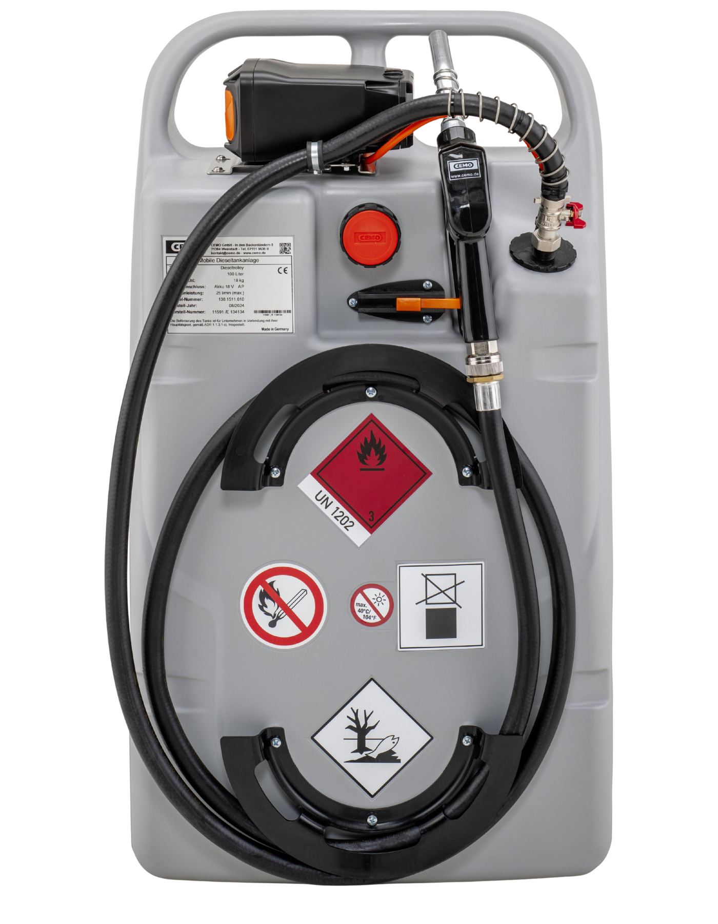 Mobiler Akku-Dieseltrolley 100 Liter