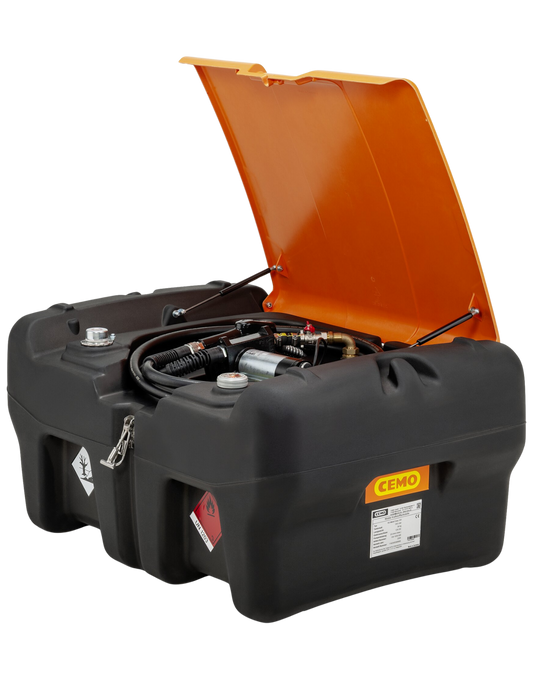 CEMO KS Mobil EASY 330 Liter Seitenansicht mit offener Klappe