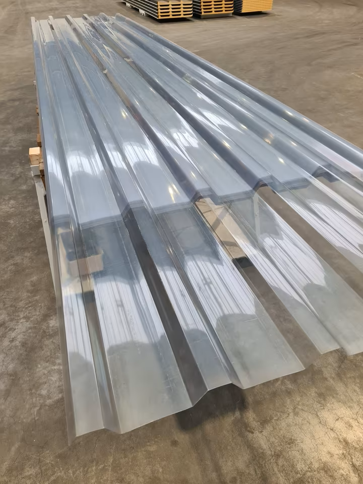 Lichtplatten glashell (Profil 35/207) - hohe Schlag- und Bruchfestigkeit (inkl. MwSt.)