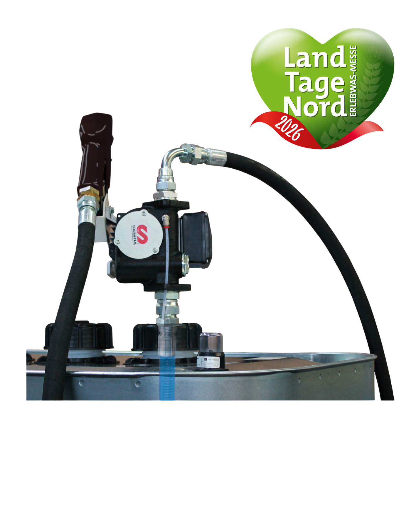 Samoa Dieseltankanlage 1000 Liter Indoor Pro mit Schlauchaufroller doppelwandig