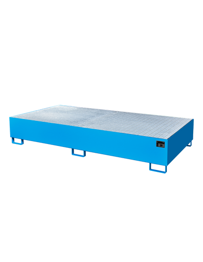 BAUER Stahl-Auffangwanne Typ AW für IBC aus 3 mm Stahlblech für maximalen Schutz bei Leckagen im Betrieb.