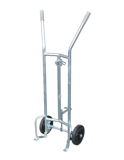 BAUER Feuerverzinkte Fasskarre Modell FP-L / FP-V; robuste Transporthilfe für 200-Liter-Stahlfässer 