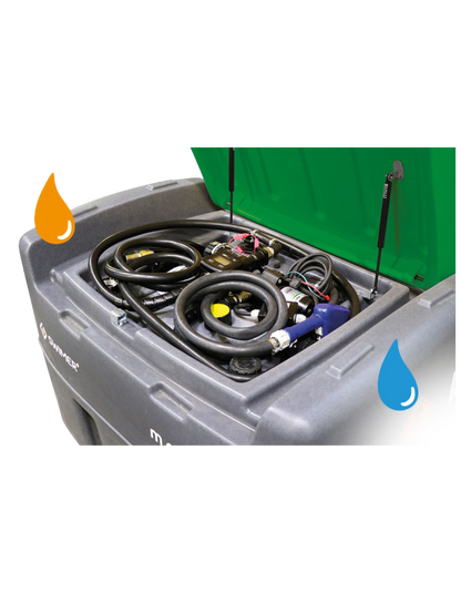 SWIMER mobi 5S Duo 450 Liter Innenraumansicht mit Krafftstoff