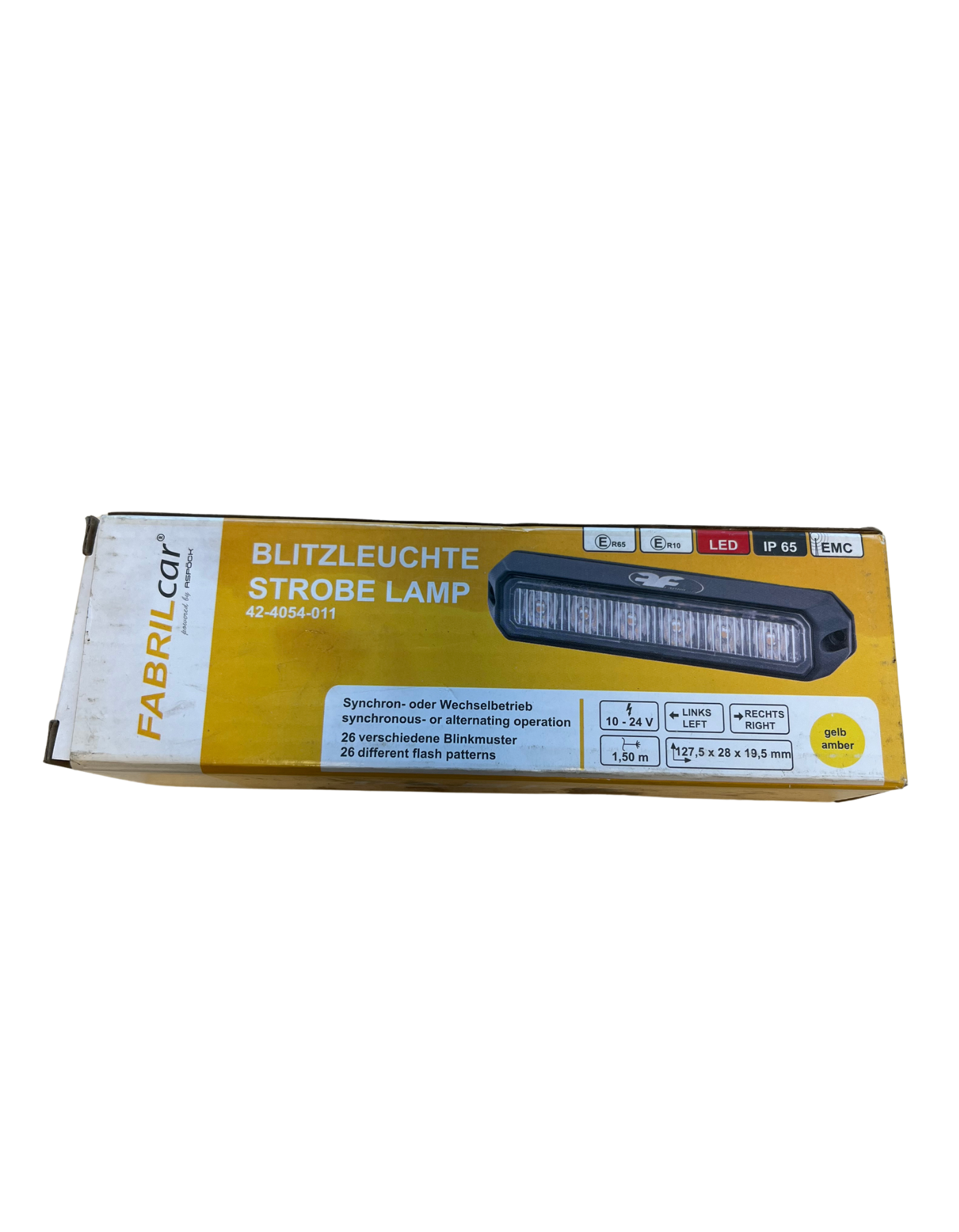 Aspöck Blitzleuchte gelb