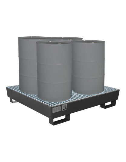 Ölauffangwanne für 4x 200 Liter Fässer