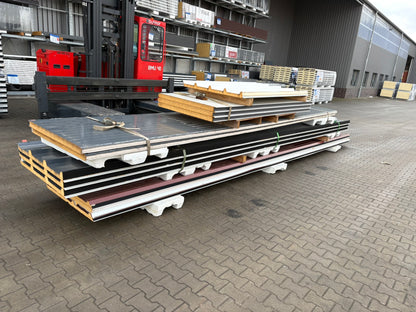 Sandwichpaneele Restposten Dach und Wand 40mm 60mm Kerndämmung weiß grau rotbraun