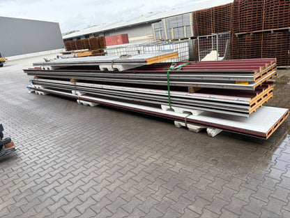 Sandwichpaneele Restposten Dach und Wand 40mm 60mm Kerndämmung weiß grau rotbraun