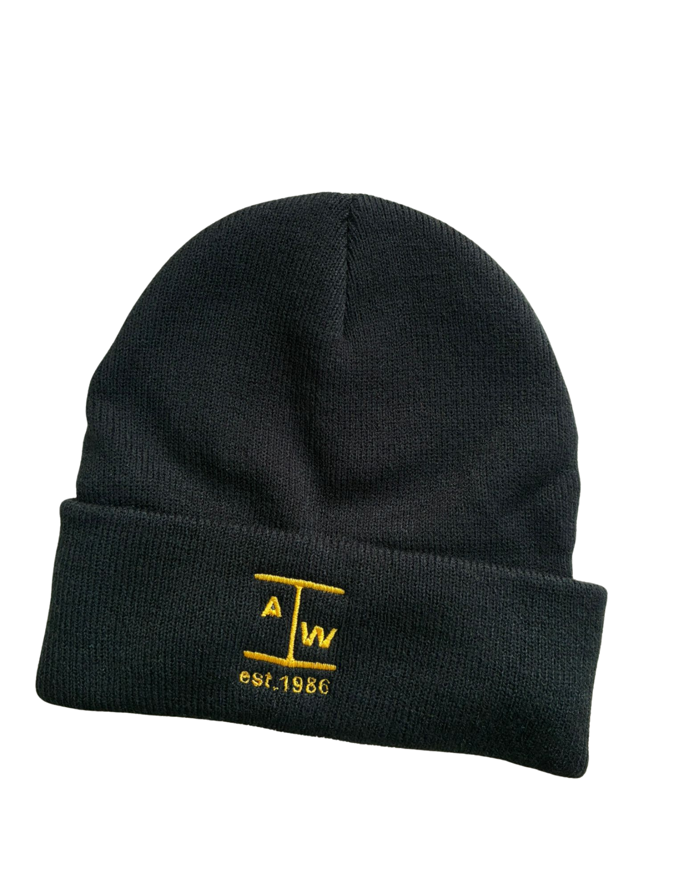 Wind Beanie mit Umschlag doppellagig & mit edlem Logostick